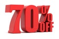 70 percent off promotion Royalty Free Stock Photo