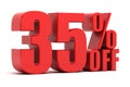 35 percent off promotion Royalty Free Stock Photo