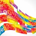 Discount sale abstract background.