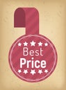 Best Price on Products, Label for Shop Discounts