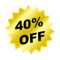 Discount sign Royalty Free Stock Photo