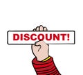 Discount sign Royalty Free Stock Photo