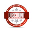 Discount Stamp seal illustration design Royalty Free Stock Photo