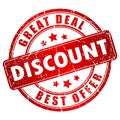 Discount stamp Royalty Free Stock Photo