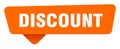 discount sticker. discount orange sign isolated on transpatent background Royalty Free Stock Photo