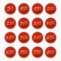 Discount stickers Royalty Free Stock Photo