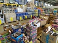 discount store chain MERE, Ruma, Serbia, April 15, 2022. Food and household goods at low prices in a warehouse type