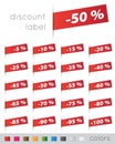 Discount tags Royalty Free Stock Photo