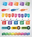 Discount tags & labels Royalty Free Stock Photo