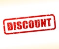 Discount text stamp Royalty Free Stock Photo