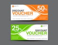 Discount Voucher template, coupon design, ticket, card design