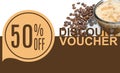 Discount Voucher Template Rastr Illustration