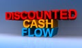 Discounted cash flow on blue