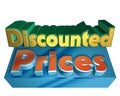 Discounted prices Royalty Free Stock Photo