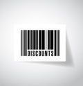 Discounts barcode upc code illustration design Royalty Free Stock Photo
