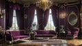 Discover the allure of Victorian elegance in this Burgundy-themed living room, where classic charm meets modern luxury