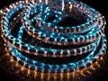 Brilliantly Versatile: LED Rope Lights for Home and Beyond Royalty Free Stock Photo