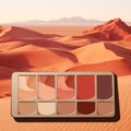 Desert Mirage: A Warm and Earthy Makeup Palette