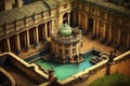 Discover the Beauty of The Roman Baths in England. Perfect for Travel Brochures and Websites.