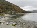 Majestic Ushuaia Bay: Argentina's Stunning snowy Mountainous Landscape, Autumn colors Royalty Free Stock Photo