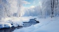 Photorealistic Winter Landscape In Lachute