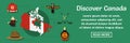 Discover Canada banner horizontal concept Royalty Free Stock Photo