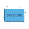 Discover card design vector Royalty Free Stock Photo