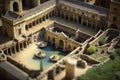 Discover the Charm of The Roman Baths in England with this High-Detailed Image.