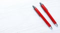 Discover a closeup view of two pens resting on a filledout checkbox form, symbolizing successful completion of tasks and Royalty Free Stock Photo