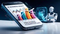 Advanced Data Analysis AI Robot and Smartphone Interface