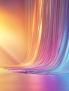 Elegant Colorful Stage Background with Flowing Fabric Royalty Free Stock Photo