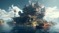 Abandoned Floating City: A Cinematic Journey of Insane Detail and Hyper-Realism