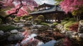 Japanese garden Royalty Free Stock Photo