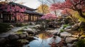 Japanese garden Royalty Free Stock Photo