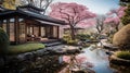 Japanese garden Royalty Free Stock Photo