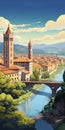 Discover The Enchanting Charm Of Verona: A Cartoony Italian City