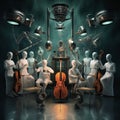 Futuristic Orchestra of Medical Instruments