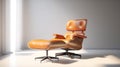 orange Eames Lounge Chair