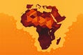 Discover the essence of Africa with a captivating map Royalty Free Stock Photo