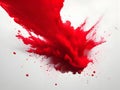 Fiery Elegance: Stunning Red Splash Artwork