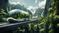 Green energy concept, Eco-friendly and Sustainable transportation.