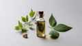 Discover the Healing Power of Nature with Herb Essential Oil. Aromatherapy at Its Best. Generative AI Royalty Free Stock Photo