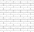 Modern Seamless White Brick Wall Vector Pattern with Subtle Texture for Interior Design and Digital Backgrounds Royalty Free Stock Photo
