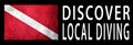 Discover Local Diving, Diver Down Flag, Scuba flag Royalty Free Stock Photo
