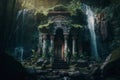 lly rendered natureThe Enchanted Waterfall: A Stunning Forest Shrine in Unreal 5