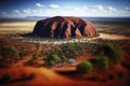 Discover the Majestic Uluru Rock in Australia. Perfect for Travel Brochures and Posters.