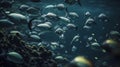 Underwater Manhattan: Award-Winning Minimalistic Close-Up Photo with Dramatic Atmosphere and Exquisite Detail, Generative AI
