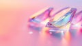 Discover the mesmerizing world of crystal refractions in this abstract background Royalty Free Stock Photo