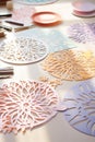 Intricate Digital Paper Cutting Designs: Elegance on a Minimalistic Table
