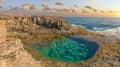 Discover the natural pools at Caleta de Fuste, Fuerteventura Royalty Free Stock Photo